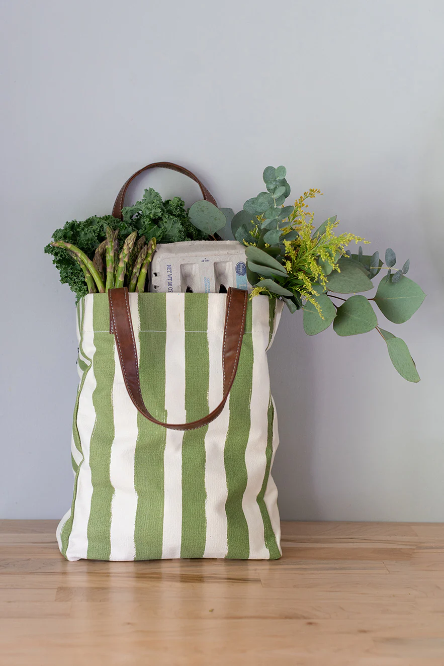 Market Tote - Linea Olive - Image 2